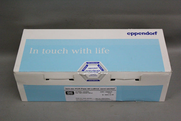 NEW BOX EPPENDORF TWIN TEC PCR PLATES 96 LOBIND SEMI SKIRTED 0030129504