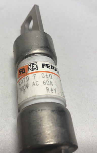 Lot 2 Ferraz Protistor A070F060 Fuses 700V AC 60a 