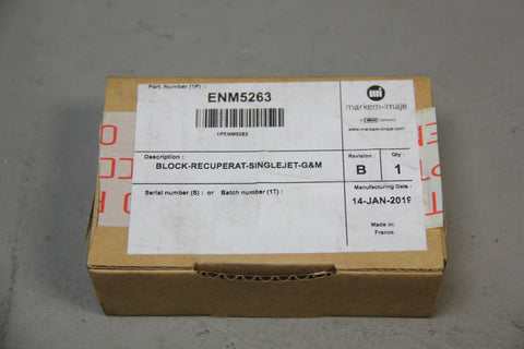 NEW MARKEM IMAJE RECUPERAT SINGLE JET BLOCK G & M ENM5263