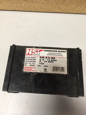  NSI Connector Bloks AM-K2-H6 Modular Power Block