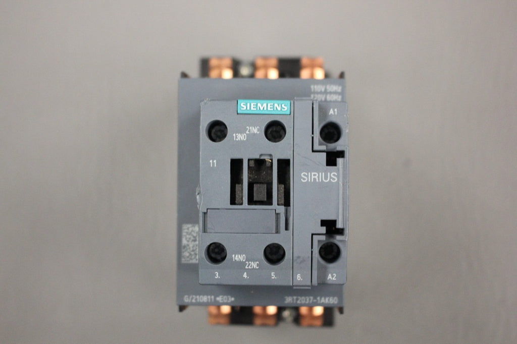 SIEMENS SIRIUS 3RT2037-1AK60 CONTACTOR