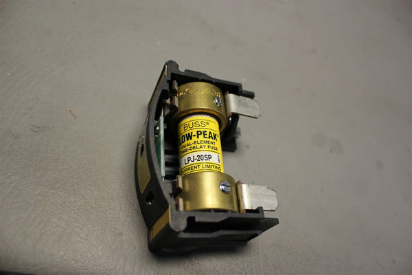 Lot of 3 BUSSMANN FUSE HOLDER AND FUSE LPJ-20SP JTN60060