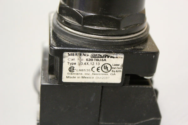 SIEMENS PUSH BUTTON 52AAIU5 52BT6U6A BLUE