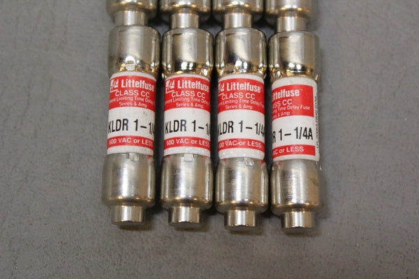 LOT OF 8 LITTELFUSE KLDR-1-1/4A FUSES