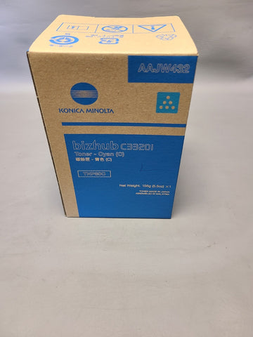 NEW KONICA MINOLTA BIZHUB C3320I CYAN TONER CARTRIDGE TNP80C AAJW432 OEM