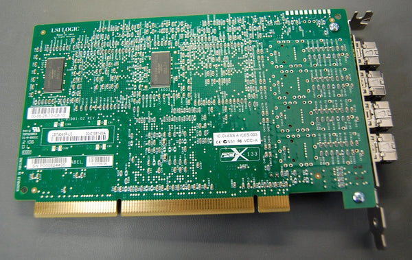 LSI7404XP LSI 4GB/S 4 PORT FIBRE CHANNEL PCI-X CARD + TRANSCEIVERS (S8-2-200C)