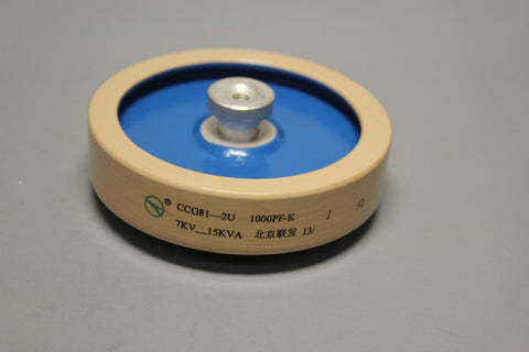 NEW BEIJING LIAN FA HIGH VOLTAGE CERAMIC CAPACITOR CCG81-2U 1000PF-K 7KV_15KVA