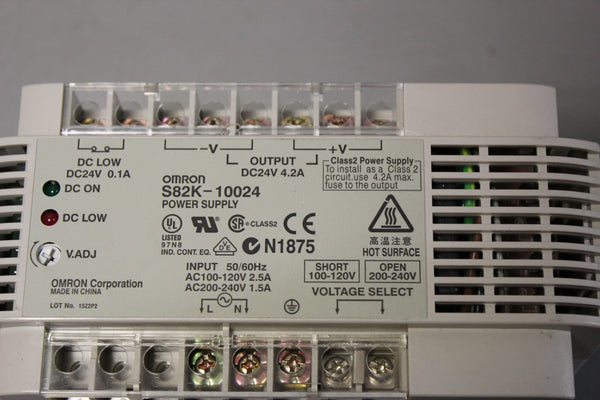 OMRON S82K-10024 POWER SUPPLY