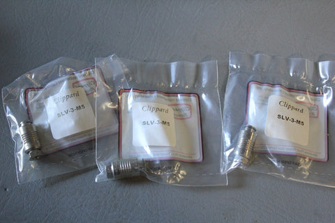 NEW LOT OF 3 CLIPPARD SLEEVE VALVES SLV-3-M5