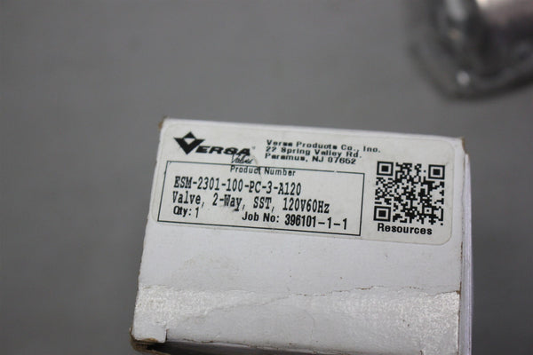 New VERSA 2-WAY STAINLESS STEEL SOLENOID VALVE ESM-2301-100-PC-3-A120