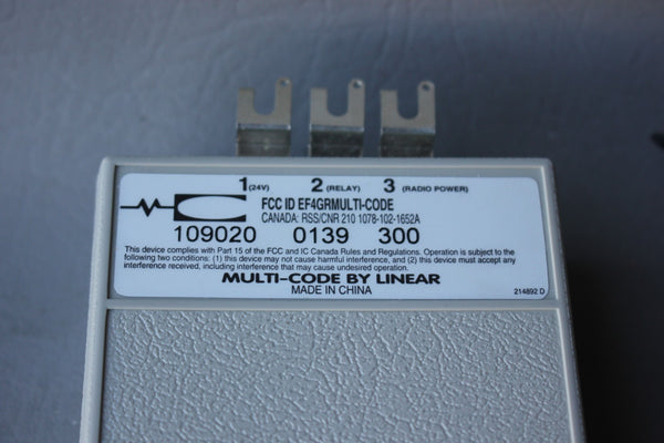 NEW MULTI-CODE AUTOMATIC GARAGE DOOR OPENER RADIO RECEIVER 109020 0139 300