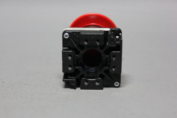 SIEMENS BLACK MAX RED MUSHROOM HEAD PUSH-PULL EMERGENCY STOP BUTTON 52BP2W2
