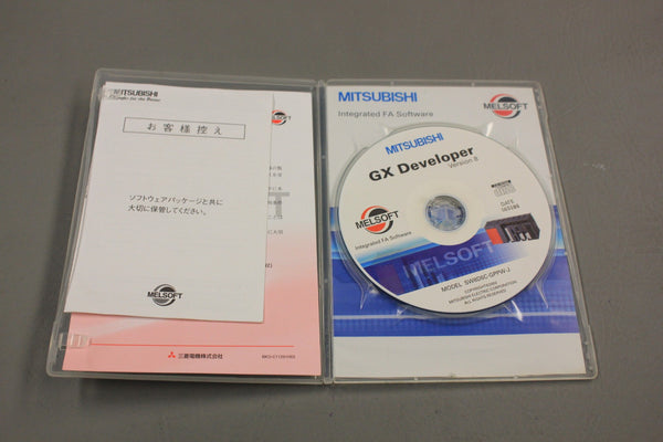 MITSUBISHI SW8D5C-GPPW-J GX DEVELOPER VERSION 8 SOFTWARE