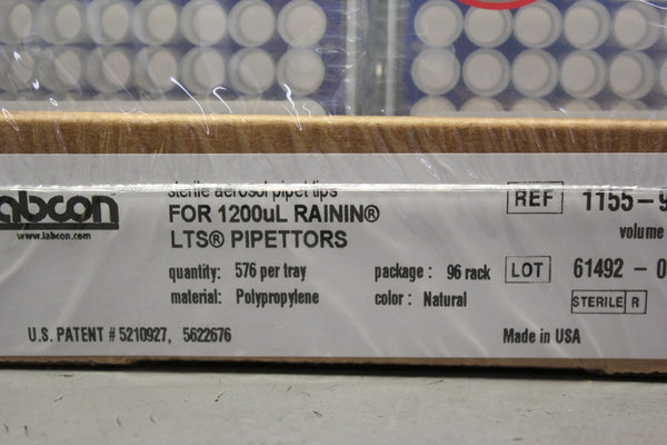 576 NEW LABCON STERILE AEROSOL PIPET/PIPETTE TIPS 1155-965-008-9
