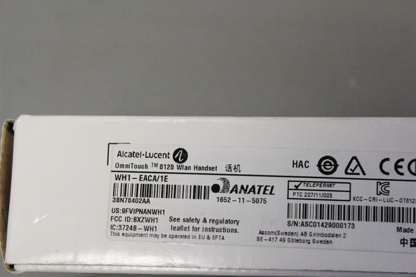NEW ALCATEL-LUCENT OMNITOUCH 8128 WLAN HANDSET WH1-EACA/1E