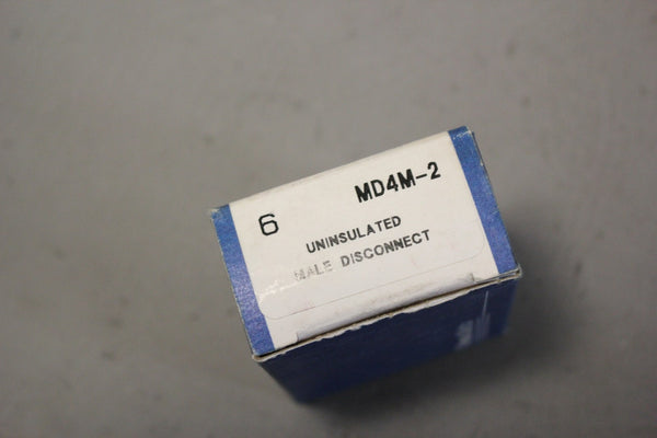 NEW THOMAS & BETTS MD4M-2 UNINSULATED MALE DISCONNECT LOT OF 6