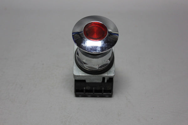 SIEMENS RED ILLUMINATED MUSHROOM HEAD PUSH PULL BUTTON 52PP2L2 W/52AAIL2