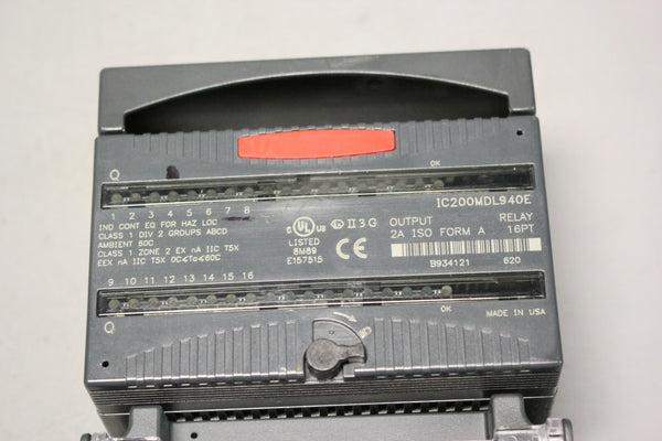 GE VERSAMAX PLC MODULE WITH CARRIER IC200MDL940E &amp; IC200CHS0002