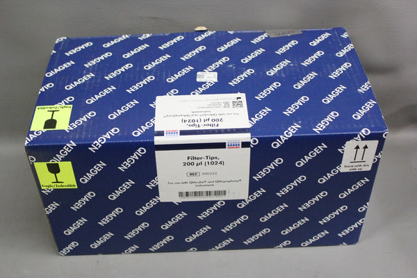 NEW BOX OF QIAGEN FILTER TIPS 200ul (1024) 990332