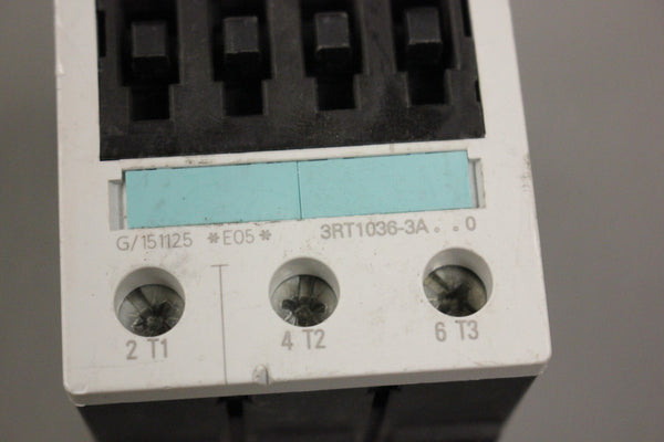 SIEMENS SIRIUS CONTACTOR 3RT1036-3A..0