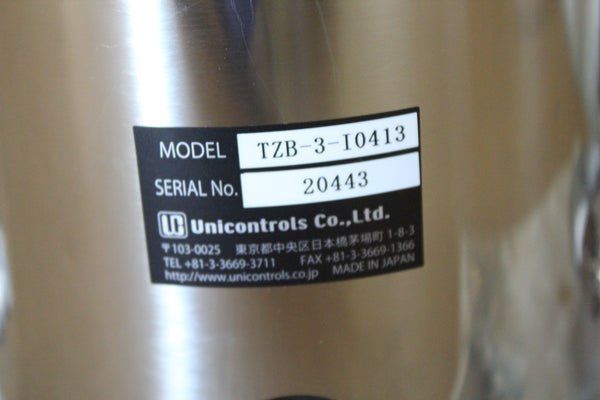 UNICONTROLS TZB-3-I0413 STAINLESS STEEL VACUUM LIQUID TANK