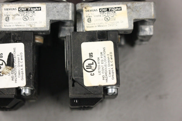 LOT OF 2 SIEMENS RED ILLUMINATED PUSH BUTTON 52PL4D3XB