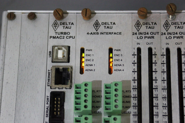 DELTA TAU MOTION CONTROL RACK WITH CPU & MODULES