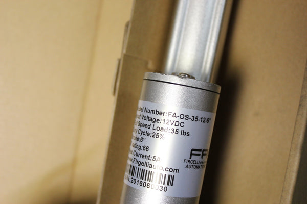 NEW FIRGELLI ELECTRIC LINEAR ACTUATOR  FA-OS-35-12-6