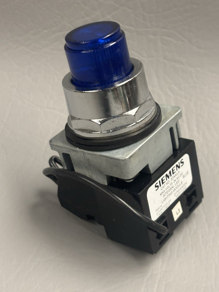 SIEMENS 52PT6L5A PILOT LIGHT BLUE ILLUMINATED