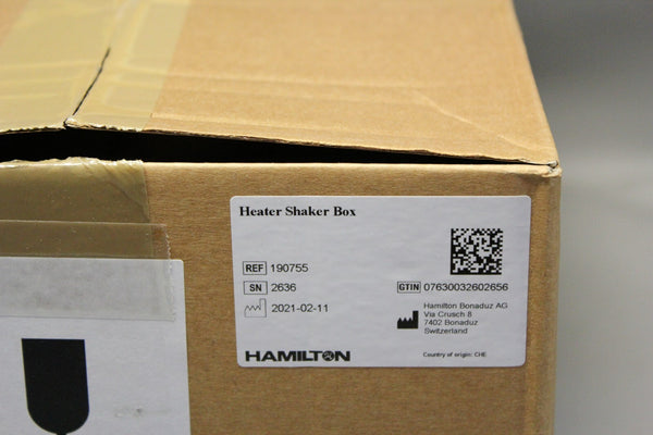NEW HAMILTON HEATER SHAKER BOX 190755