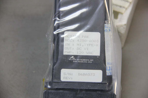NEW ACTION PAK THERMOCOUPLE SIGNAL CONDITIONER 4350-A003