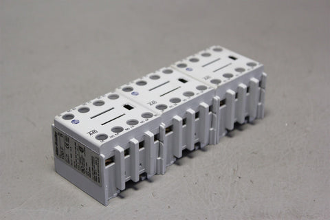 Lot of 3 ALLEN BRADLEY AUXILIARY CONTACT BLOCK 100-F A40