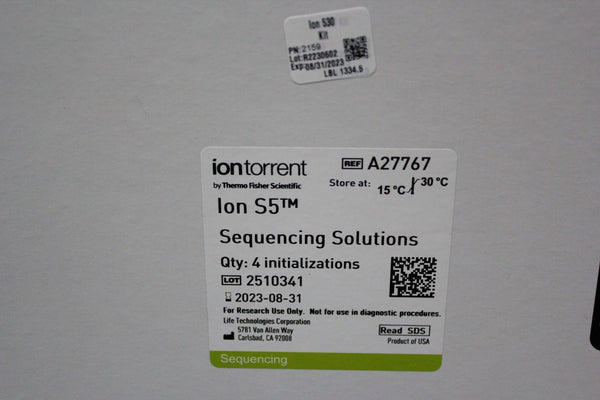 NEW ION TORRENT THERMO S5 SEQUENCING SOLUTIONS A27767