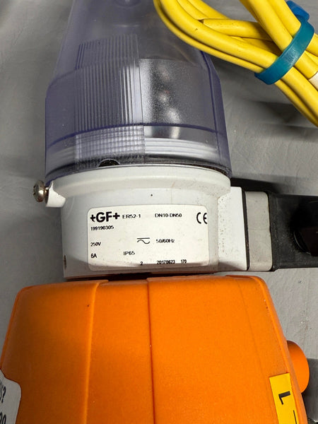 GEORG FISCHER  PNEUMATICALLY ACTUATED VALVE #6 WITH 199190305 POSITION INDICATOR