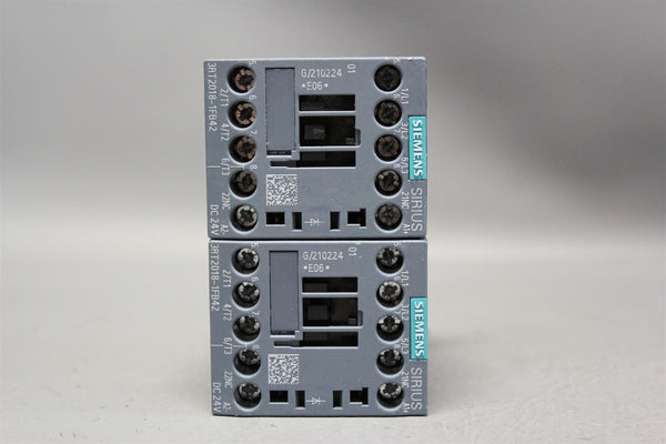 Lot of 2 Unused SIEMENS POWER CONTACTOR 3RT2018-1FB42