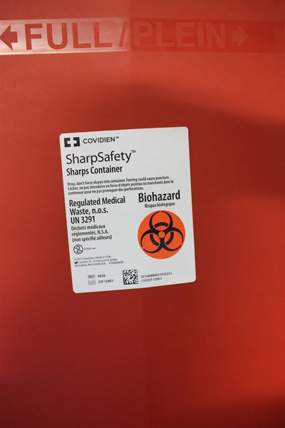 NEW 5 COVIDIEN 18 GALLON SHARPSAFETY SHARPS CONTAINERS 8938