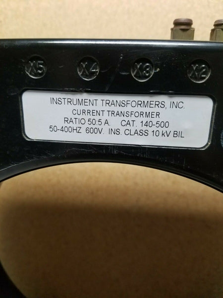 Instrument Transformers Inc. Current Transformer 140-500 