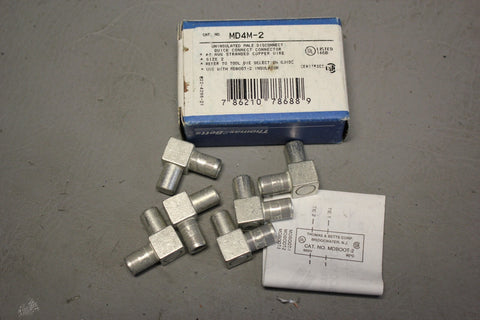 NEW THOMAS & BETTS MD4M-2 UNINSULATED MALE DISCONNECT LOT OF 6