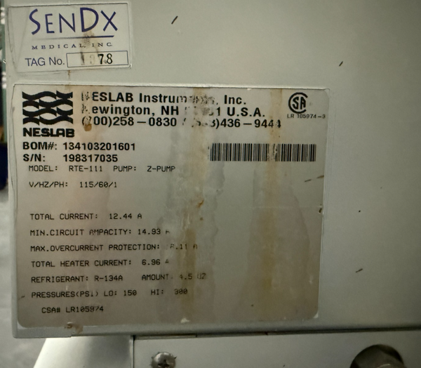 NESLAB LABORATORY COOLER/CIRCULATOR RTE-111 110V CHILLER+HEATER