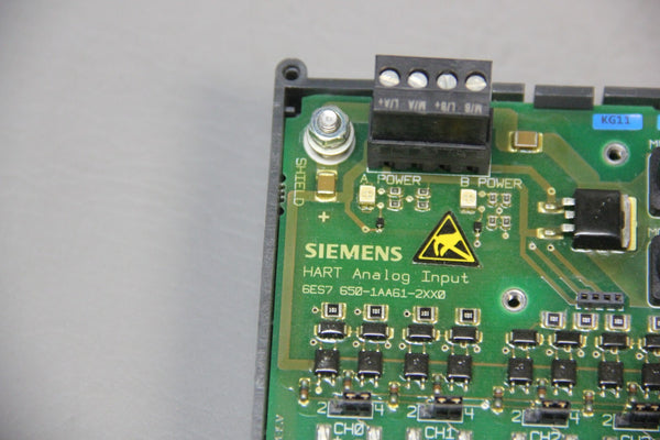 SIEMENS HART ANALOG INPUT MODULE 6ES7 650-1AA61-2XX0
