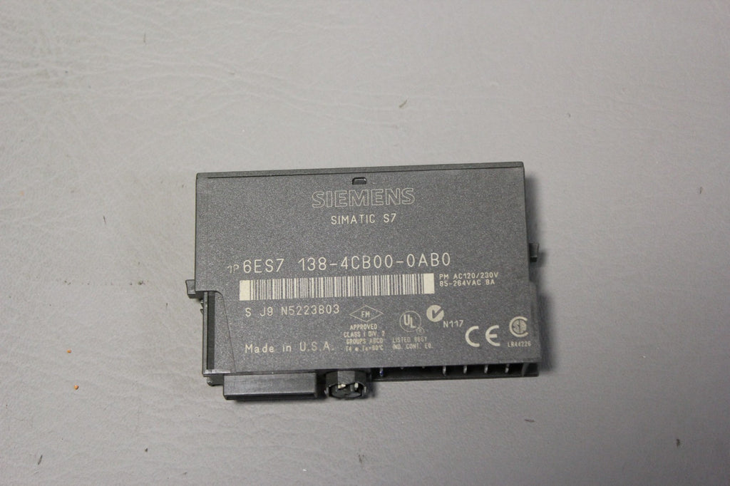 SIEMENS ELECTRONIC MODULE  6ES7 138-4CB00-0AB0 6ES7138-4CB00-0AB0