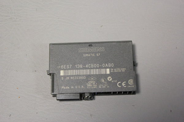 SIEMENS ELECTRONIC MODULE  6ES7 138-4CB00-0AB0 6ES7138-4CB00-0AB0