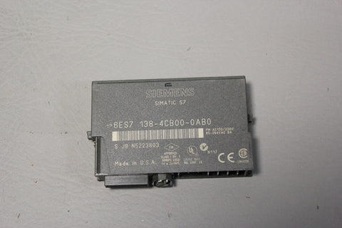 SIEMENS ELECTRONIC MODULE  6ES7 138-4CB00-0AB0 6ES7138-4CB00-0AB0