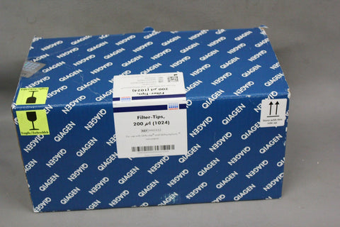 NEW CASE OF 1024 QIAGEN 200ul FILTER TIPS 990332 FOR QIABCUBE & QIASYMPHONY