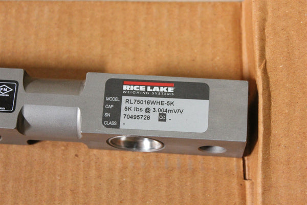 NEW/UNUSED RICE LAKE LOAD CELL RL75016WHE-5K