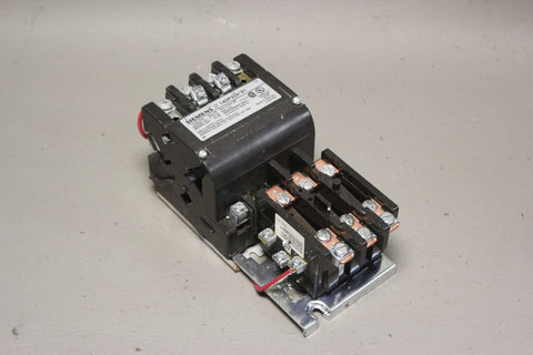 SIEMENS NON-REVERSING MOTOR STARTER W/ OVERLOAD RELAY 14DP32A*81 & 48DC39AA3