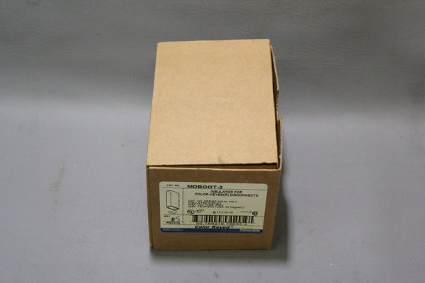 5 NEW THOMAS & BETTS INSULATOR FOR COLOR-KEYED (R) DISCONNECTS MDBOOT-2