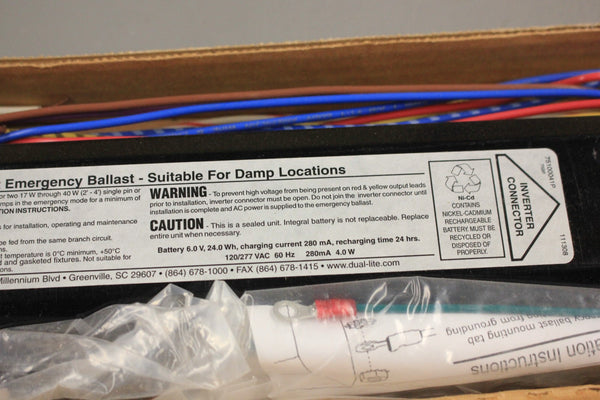 HUBBELL UFO-6W SDC Lighting Fluorescent Emergency Light Ballast