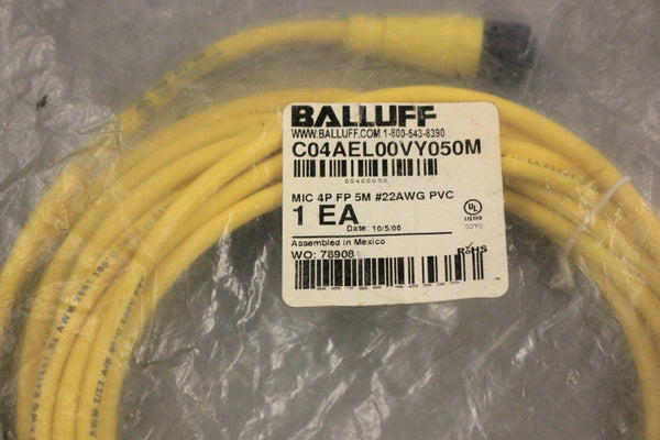 BALLUFF C04AEL00VY050M ASSEMBY CABLE