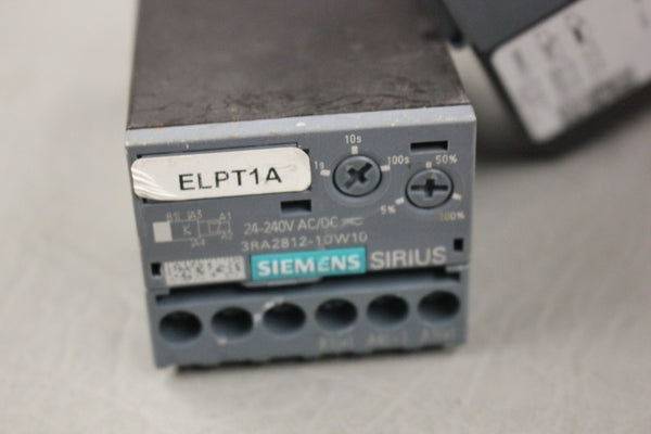 LOT OF TWO SIEMENS SIRIUS TIME RELAY 3RA2812-1DW10